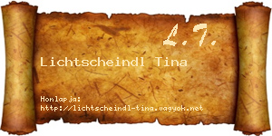 Lichtscheindl Tina névjegykártya